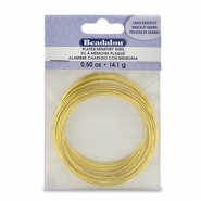 Beadalon Memory Wire Large Bracelet Doré