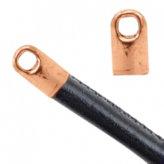 Apprêts en métal TQ embout Ø2.6mm doré rose (sans nickel)