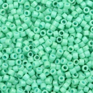 Perles Miyuki delicas 11/0 Duracoat opaque dyed sea opal green DB-2125