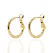 Boucles d'oreilles DQ créoles 18mm Doré