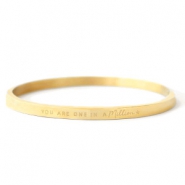 Bracelets en acier inox "YOU ARE ONE IN A MILLION" doré