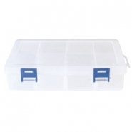 Pr&eacute;sentoir bijoux bo&icirc;te de rangement 8 cases transparent