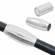 Appr&ecirc;ts en acier inox fermoir aimant&eacute; &Oslash;3mm Argent&eacute; antique