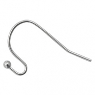 Apprêts en acier inox boucles d'oreilles crochet Argenté antique