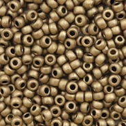 Perles de rocailles Miyuki 8/0 Metallic matte dark bronze 8-2006