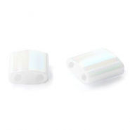 Perles Miyuki tila 5x5mm White pearl AB TL-471