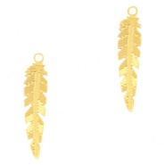 Pendentifs boh&egrave;mes plume dor&eacute;