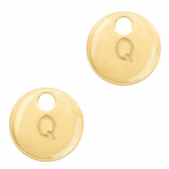 Breloques en m&eacute;tal Basic Quality lettre Q Dor&eacute; (sans nickel)