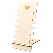 Présentoir bijoux en Bambou "Heart" Naturel (couleur naturelle du Bambou)