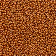 Perles de rocailles Miyuki 15/0 Duracoat opaque sienna brown 15-4459