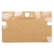 Cartes à bijoux 'musthave' Leaves Marron