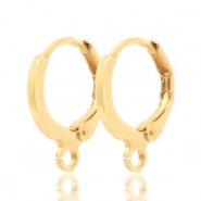 Boucles d'oreilles dormeuses 1 anneau 12mm Doré