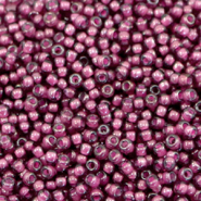 Perles de rocailles Miyuki 11/0 Fancy lined aubergine 11-386