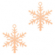 Pendentifs boh&egrave;mes flocon de neige Dor&eacute; rose