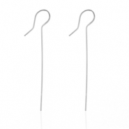 Boucles d'oreilles en acier inox Argenté