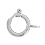 Appr&ecirc;ts en acier inox fermoir 12x14mm Argent&eacute;