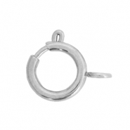 Apprêts en acier inox fermoir 10x12mm Argenté