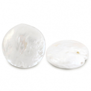 BQ Perles d'eau douce médaillon Blanc nacré