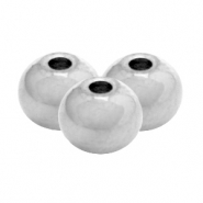 Perles en acier Inox 6mm Argenté