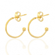 Boucles d'oreilles en acier Inox créoles Doré