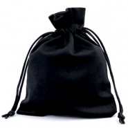 Sachet à bijoux en velours Noir