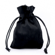 Sachet à bijoux en velours Noir
