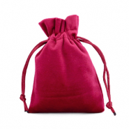 Sachet à bijoux en velours Rouge port