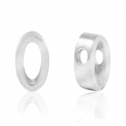 Perles en acier Inox chiffre 0 Argenté