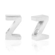 Perles en acier Inox lettre Z Argenté