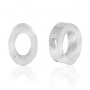 Perles en acier Inox lettre O Argenté