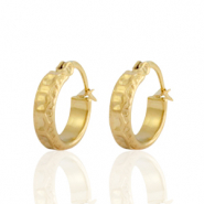 Boucles d'oreilles en acier inox créoles Doré