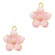 Breloques en m&eacute;tal Basic Quality fleur Dor&eacute;-rose