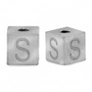 Perles en acier Inox lettre S Argenté