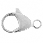 Apprêts en métal DQ fermoir mousqueton 13mm Argenté antique