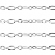 Apprêts en acier inox chaîne maille jaseron maillons Argenté