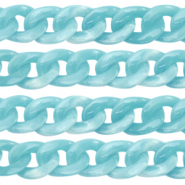 Chaîne acrylique 22mm Bleu clair