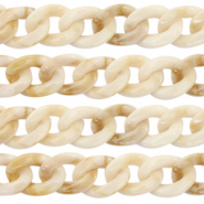 Chaîne acrylique 22mm Beige