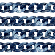 Chaîne acrylique 19mm Bleu foncé