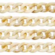 Chaîne acrylique 19mm Beige