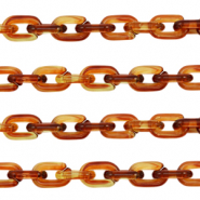 Chaîne acrylique 15mm Marron topaze