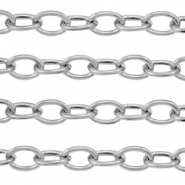 Apprêts en acier Inox chaîne maille jaseron maille forçat Argenté