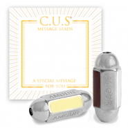 Bijoux C.U.S® message beads "amour" Argenté (sans nickel)