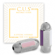 Bijoux C.U.S® message beads "love" Argenté (sans nickel)