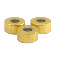 Perles en acier inox disque 4mm Doré