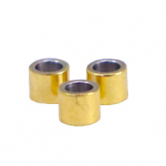 Perles en acier inox tube 2.5mm Doré