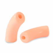 Perles acryliques tube Rose saumon