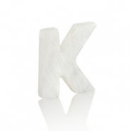 Pendentifs coquillage specials lettre K Blanc (couleur naturelle)