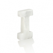 Pendentifs coquillage specials lettre I Blanc (couleur naturelle)