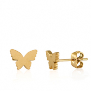 Boucles d'oreilles en acier Inox papillon Dóre