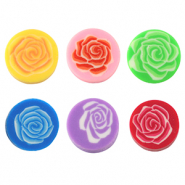 Perles en polymère rose 10mm Multicolore